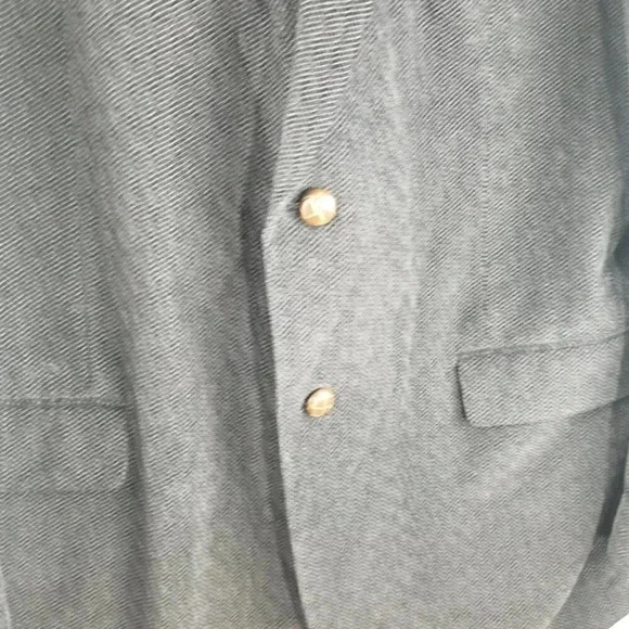 Men's Black Sports Herringbone Corduroy Career Office Blazer Sz 44L - Picture 3 of 11
